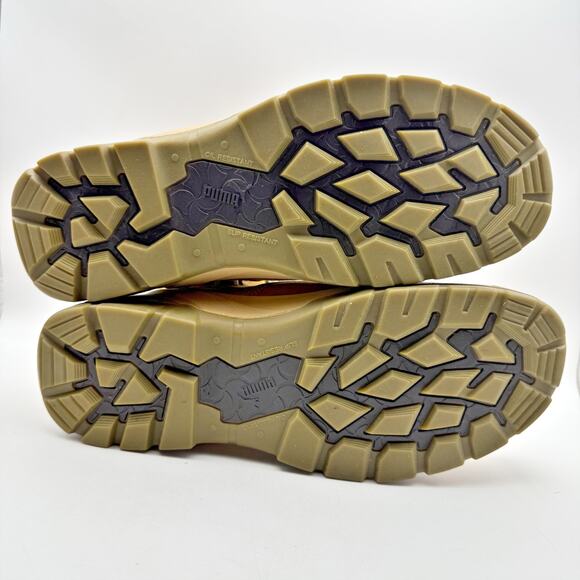 PUMA Mens Conquest SR Scuff Cap Composite Toe Work Boots US 13 Wheat Leather GUC - Picture 10 of 13